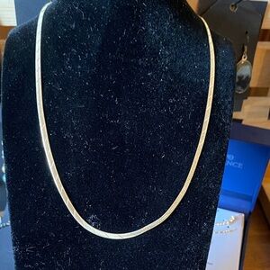 Sterling Silver Necklace Gold Over Sterling 18”